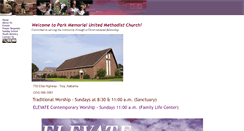 Desktop Screenshot of parkmemorialumc.org